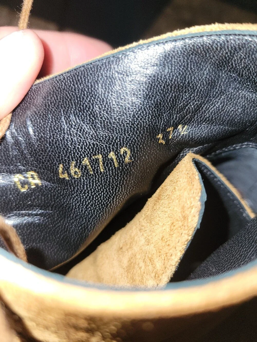 YSL SAINT LAURENT Suede Camel Booties 37.5